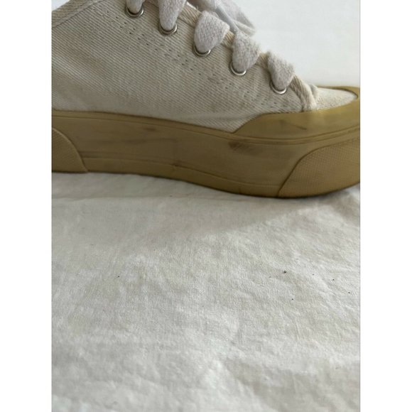 Zara Trafaluc Women's Shoes Sneakers High White Lace Up Size 36 - Picture 3 of 12